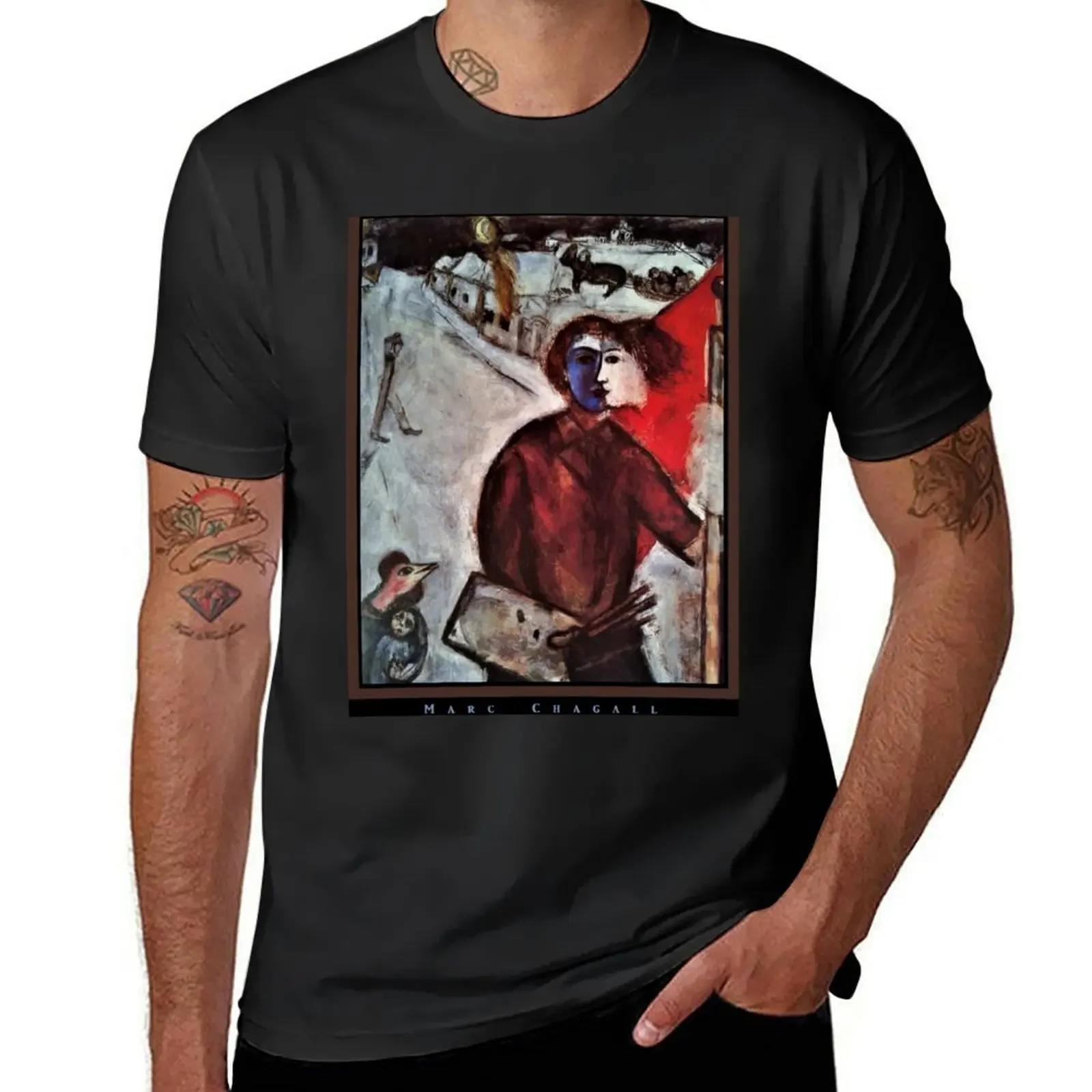 

Painting by Marc Chagall T-Shirt man t shirt graphic t shirt vintage shirts graphic boys animal print cotton t shirt men
