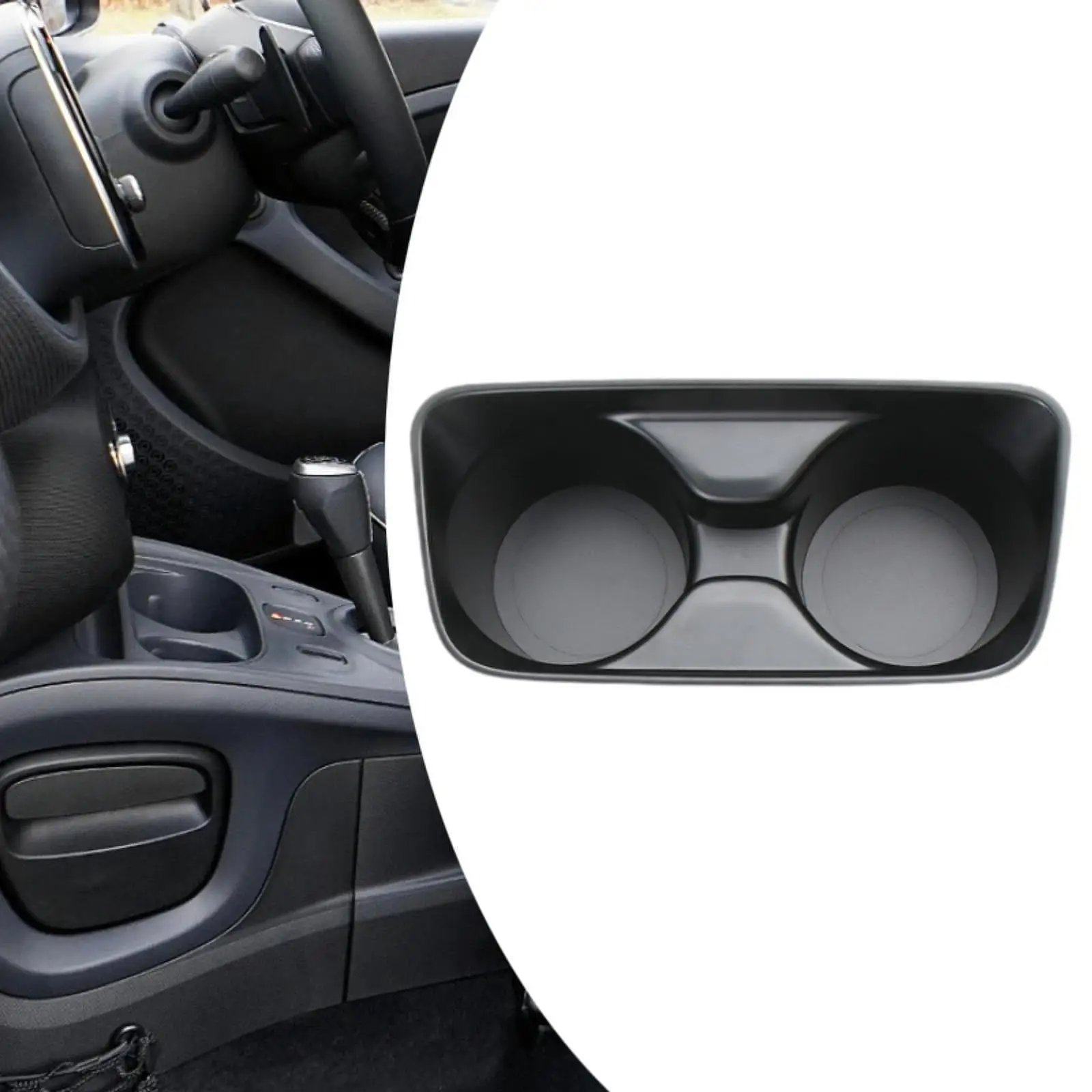 51169218925 Car Dual Cup Holder Insert for BMW F32 F33 F36 2013-2015 Washable Convenient Assemble Lightweight Shockproof