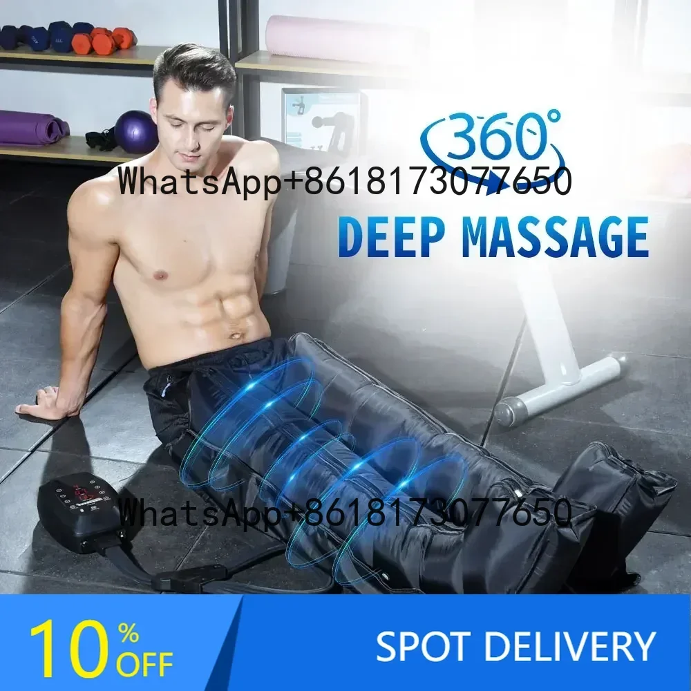 

Jcid 8 Chambers Portable Sports Recovery Boots Compression Therapy Leg Massager with Rechargeable Battery for Athletes