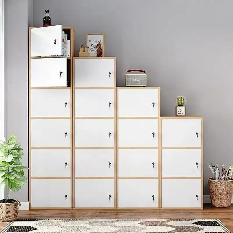 Simple storage cabinet with door locker bag cabinet
