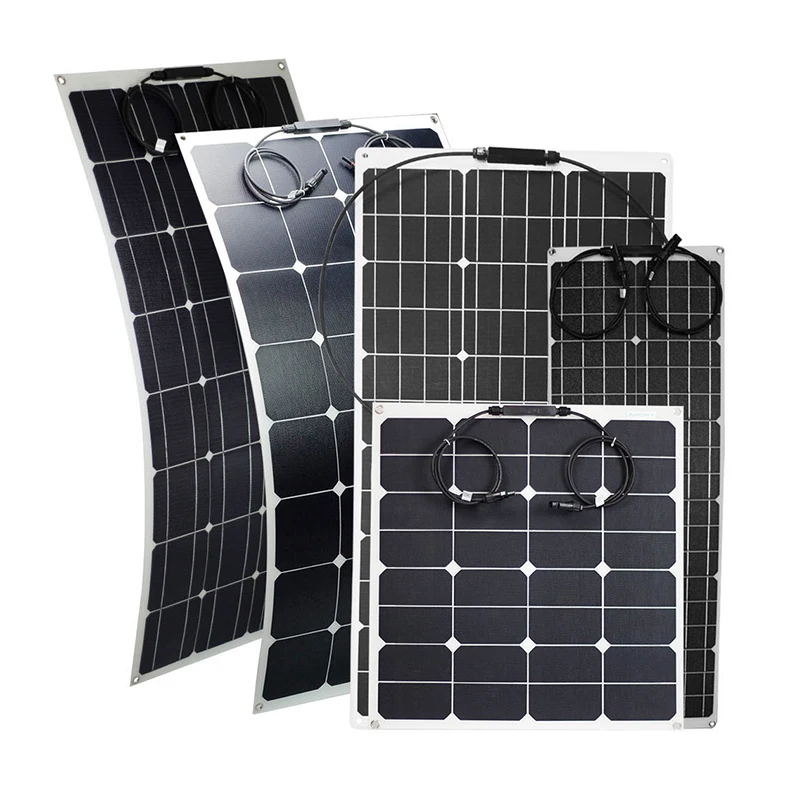 

100W Flexible Solar Panel with Curved Design for Solar Energy Applications