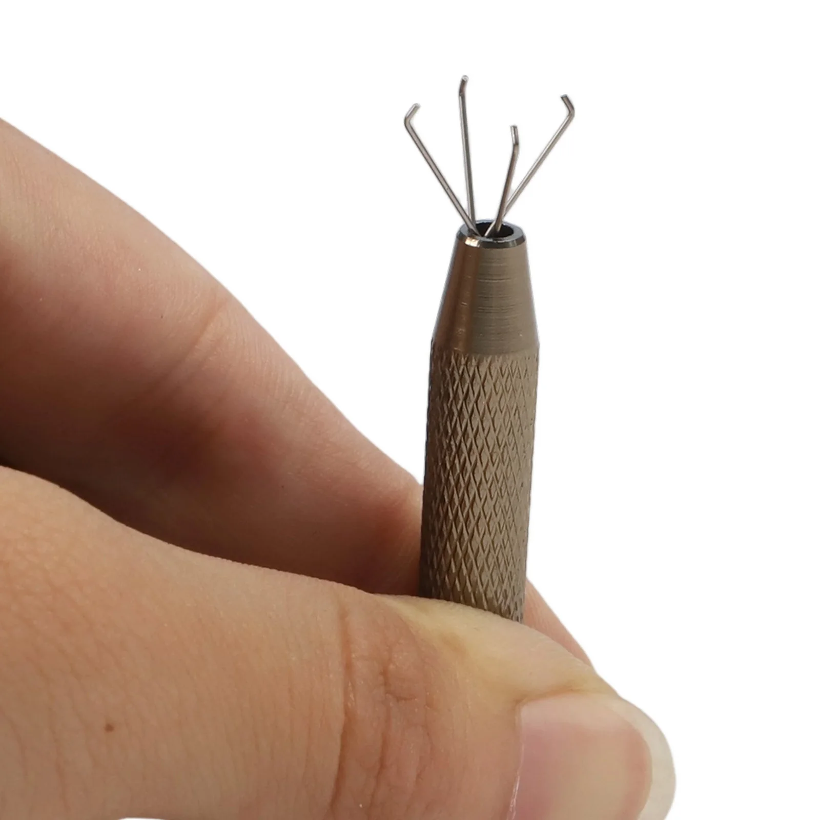 4 Claw Stainless Steel Tweezer for Precise Handling of IC Chips Components Gems Beads Plastic Glass Stones Small Parts