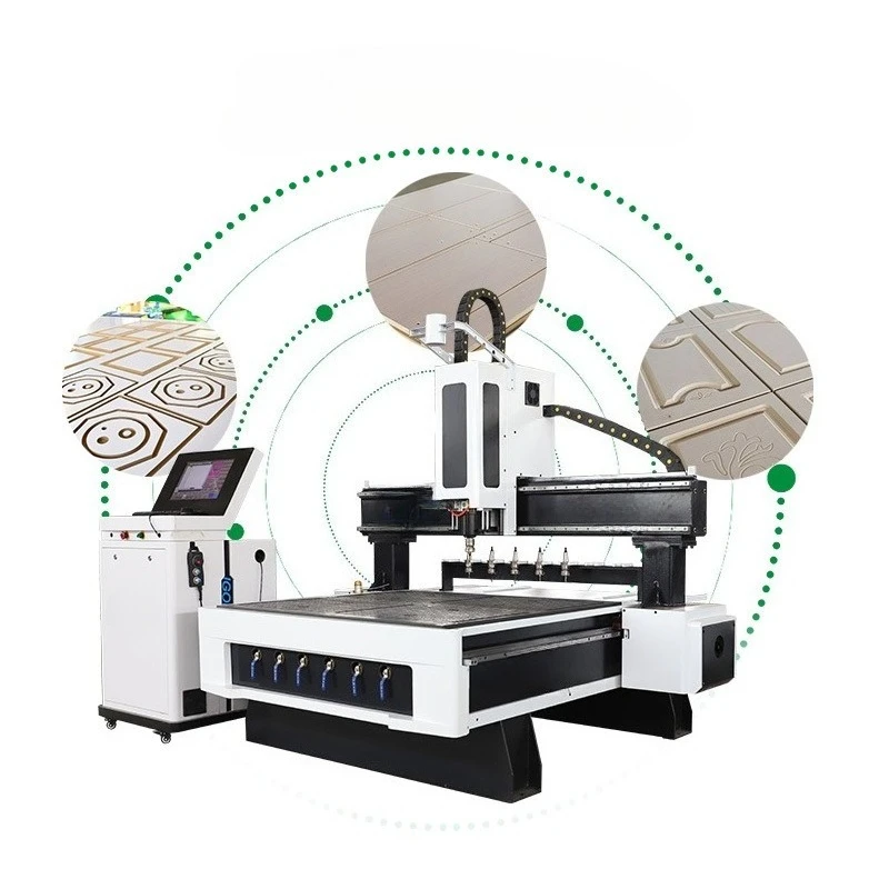 China Factory Pantograph Wood Penl Carving Drilling Door Cnc Woodworking Engraving Machine 3d with 360 Degree Rotation