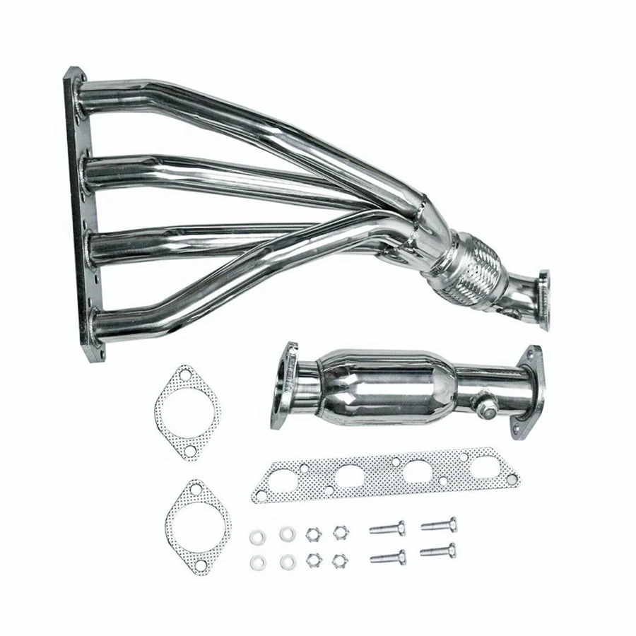 Stainless Race Manifold Header & Test Pipe For Mini Cooper 02-06 R50 R52 R53 1.6L Base