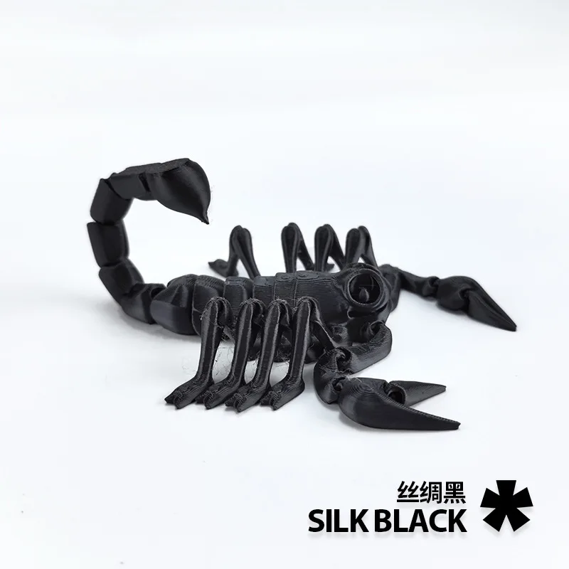 3D Printing Animal Scorpion Tail Limbs Movable Joints Halloween Christmas Decorations Ornaments Toys for Desktop Decoration