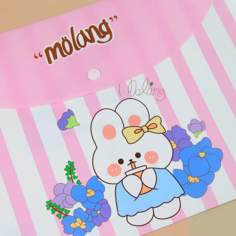 Cute Student Aesthetic A4 Test Paper File Bag Creative Office Storage Document Bag Archive Folder