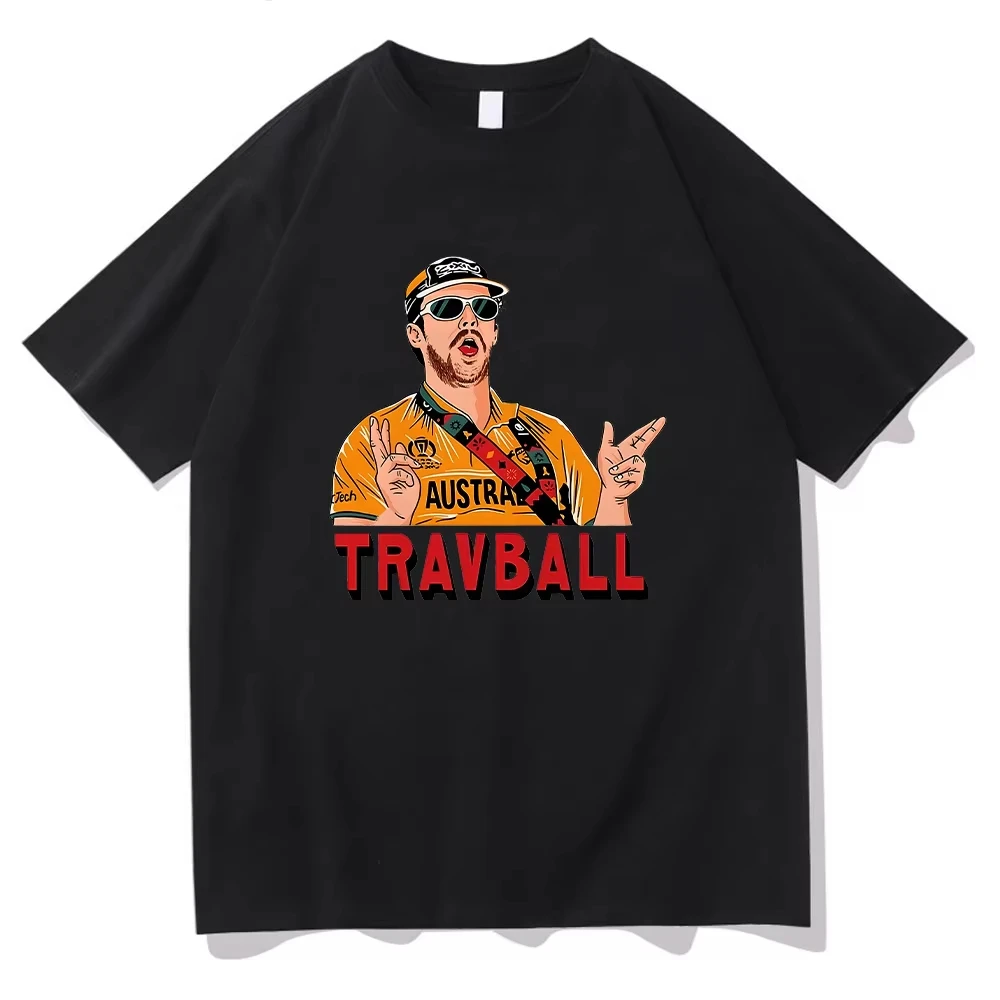 TravBall Travis Head T-Shirt, Cricketer, Baumwolle, atmungsaktiv, lockeres Oberteil, Harajuku-Mode, für Damen und Herren, Sportbekleidung, Rundhalsausschnitt, kurze Ärmel