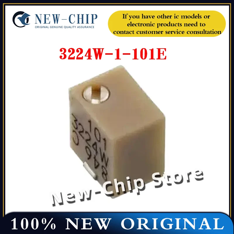 

2PCS-50PCS/LOT 3224W-1-101E 100R SMD Potentiometer precision adjustable resistor New original 3224W-1