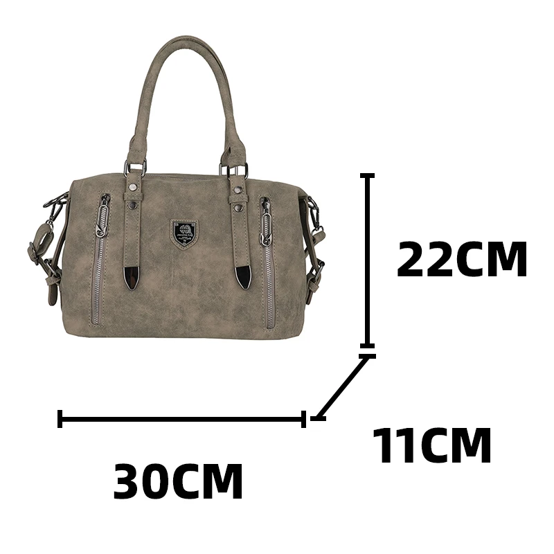 Women\'s Gray Underarm Shoulder Bag Vintage Large Shopper Roomy Commuter Crossbody Bags for Ladies Female Original Tote Handbag