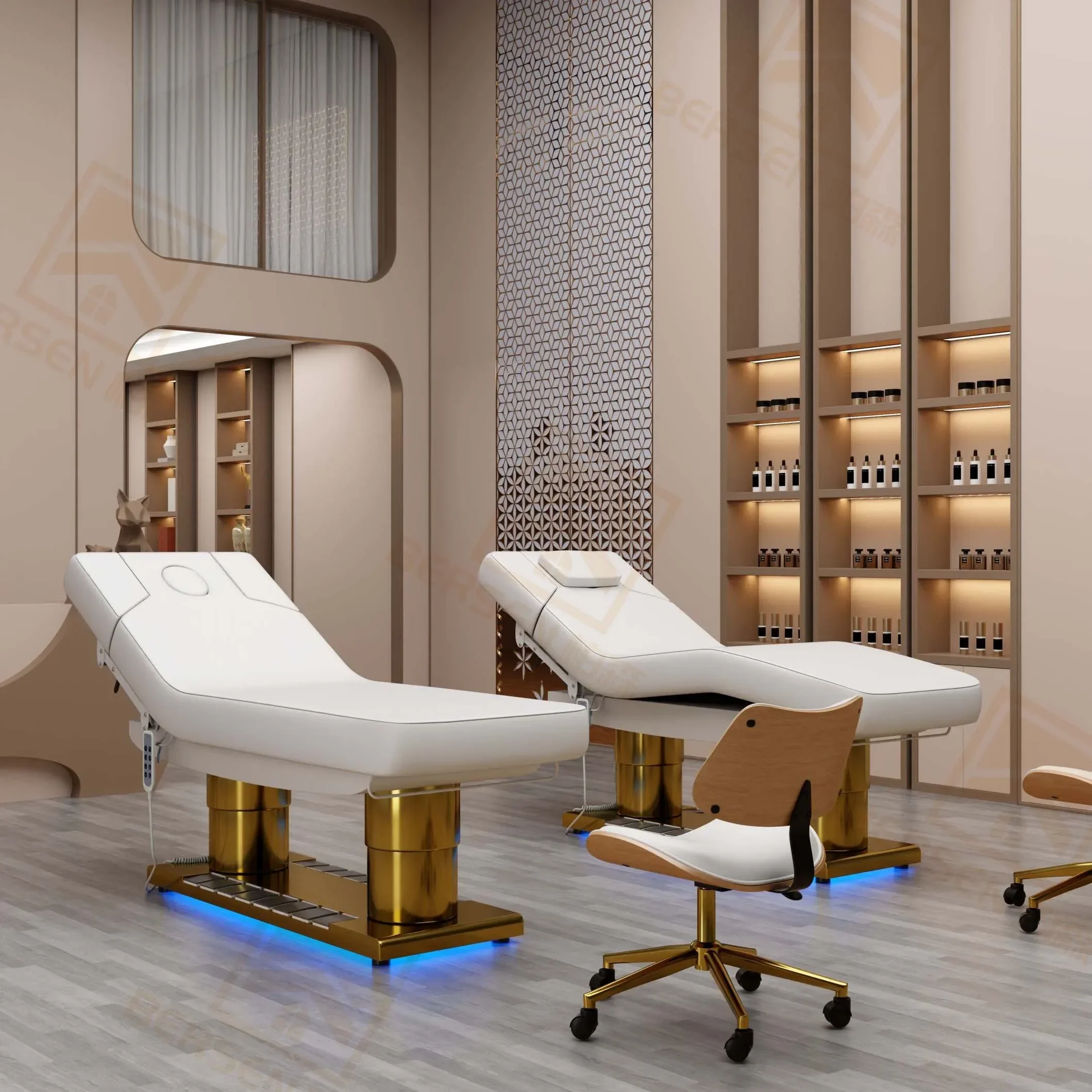 Most Comfor Professional Beautician Stationary Adjus Flat Massage