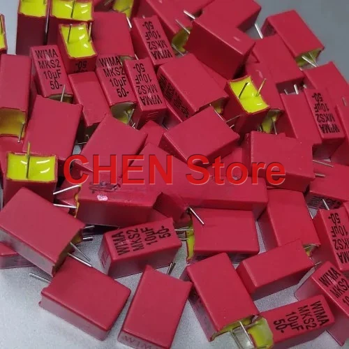 10PCS/lot MKS2B051001N00 original WIMA MKS2 10UF 50V 5% P5MM 106/50V film capacitor Free Shipping