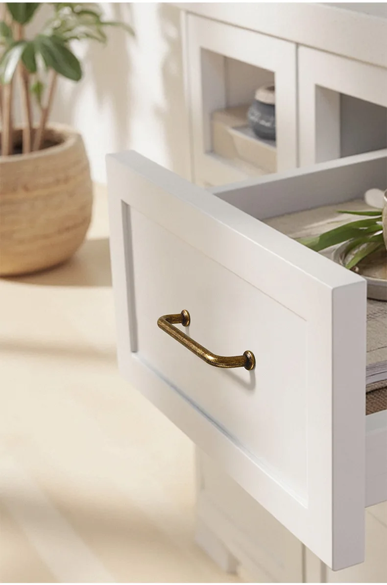 Antike Schrankgriffe, runde Schubladenknöpfe, Vintage-Aluminiumgriffe für Schlafzimmer, Kleiderschrank, Kommode, Möbelbeschläge im chinesischen Stil – Detail 7