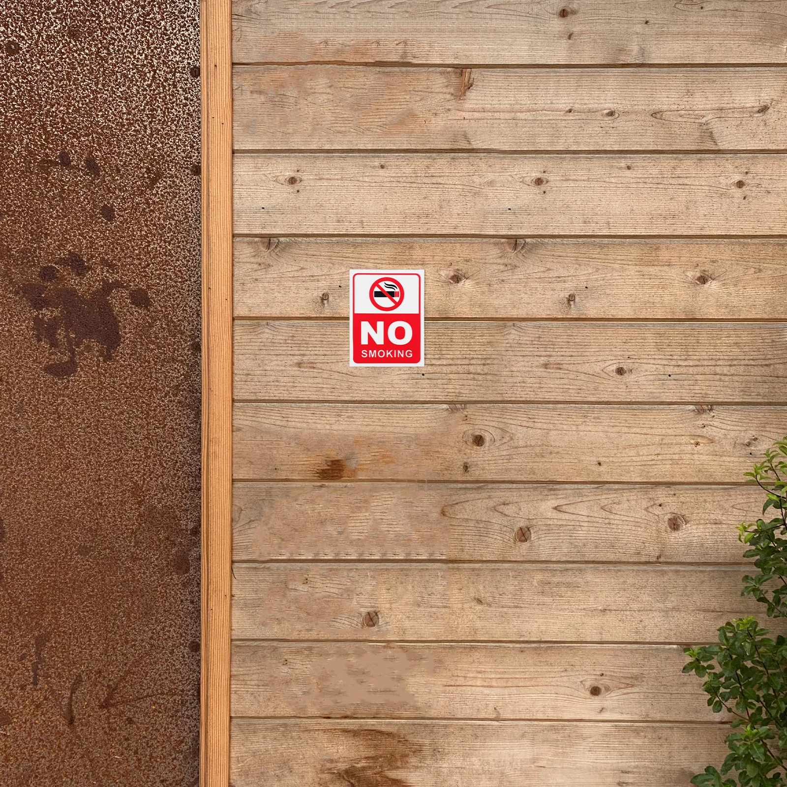 6 قطعة ممنوع التدخين ملصقات تسجيل ذاتية اللصق للإزالة تحذير ملصق مائي لنافذة الباب زجاج جدار جبل علامة السلامة من الحرائق مكتب #5