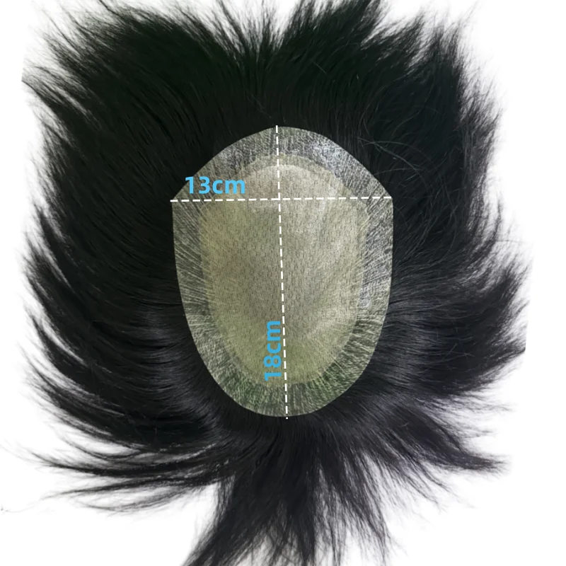 Мужской парик из человеческих волос, шелковая основа, закрытие, мужские парики, зажим для парика для мужчин, естественная линия волос, мужской капиллярный протез, система блока