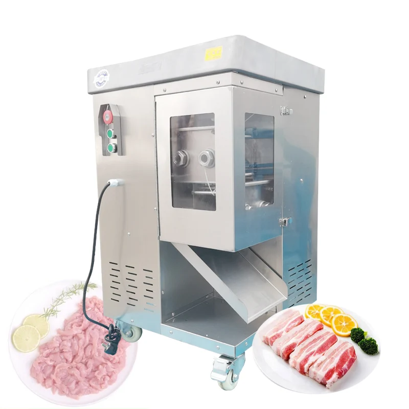 Stainless Steel Meat Slicer For Cutting Pork Beef Chicken Breast Into Slices And Diced Pieces Electric Shredded Meat Machine