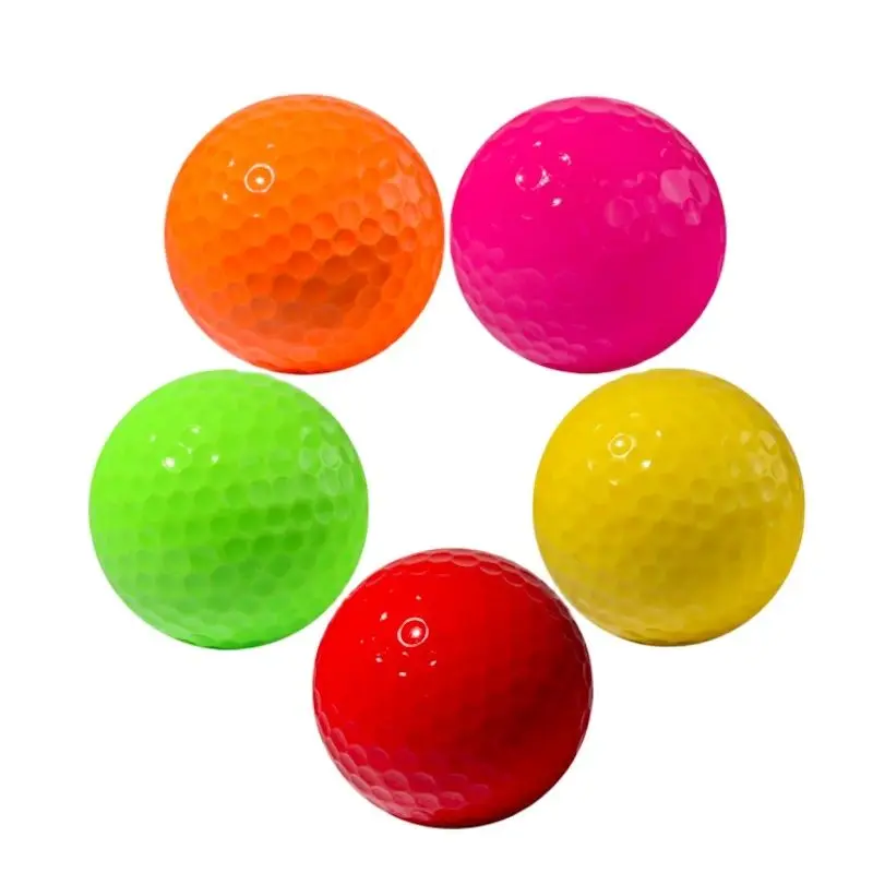 PGM Colored GOLF Balls 42mm Two-tier Game ball Golf practice ball 75% Q014 Wholesale