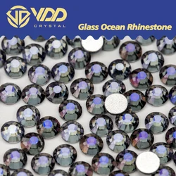 VDD 120 Night Purple SS4-SS30 szklane kryształki kryształowe Flatback Strass kamienie dla akcesoria do paznokci wyroby dekoracyjne DIY