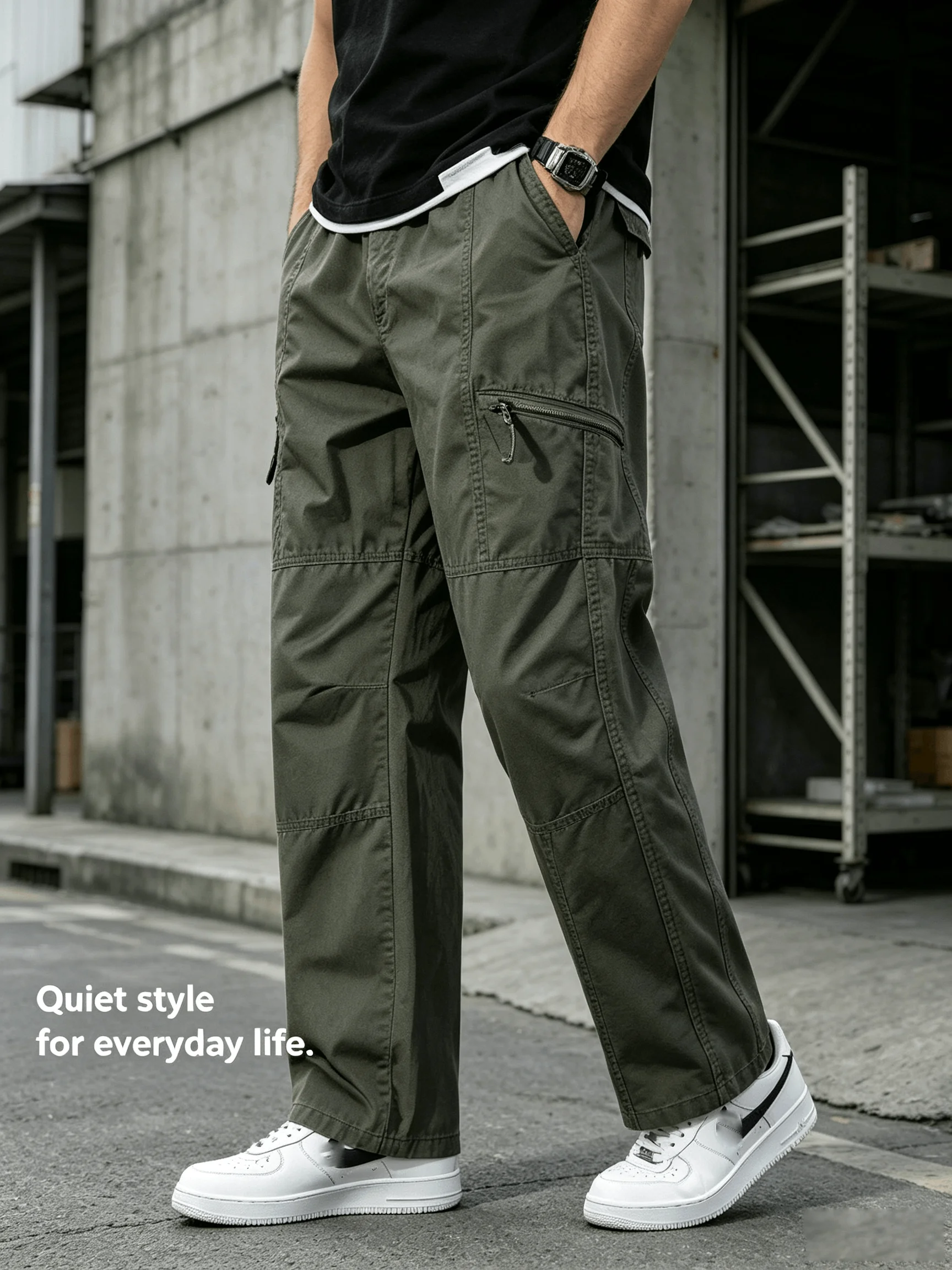 Men Cargo Pants Retro Army Tec - Techwear Pants Tactical 评论和价格