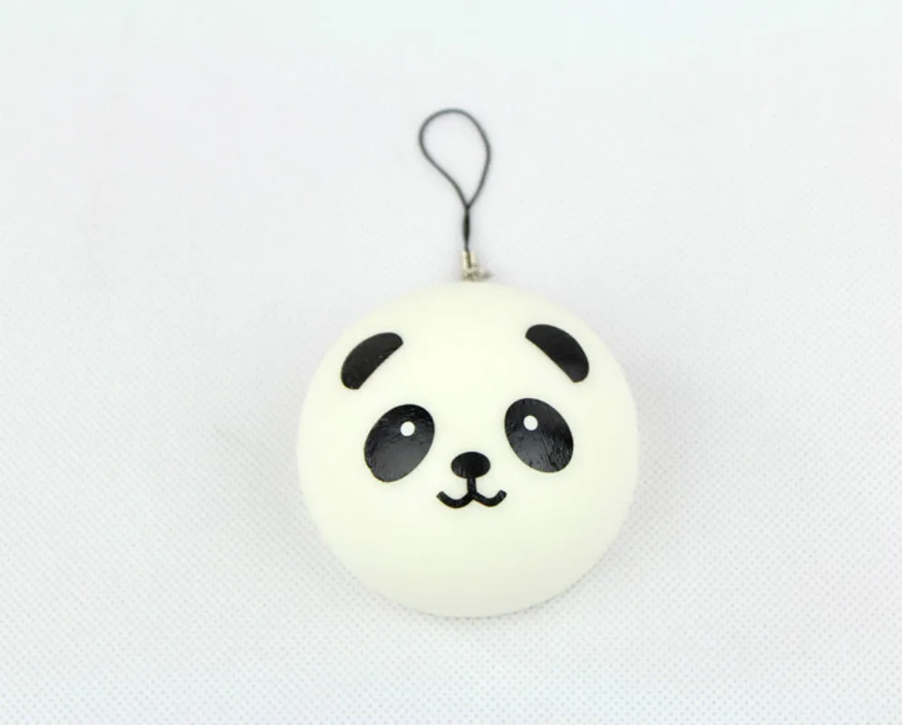 4CM 7CM 10CM 1pc Panda Squishy Kawaii Buns Bread Charms for Key Bag Cell Phone Straps Hot APE