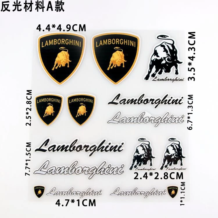 Autoaufkleber, personalisierte Dekorationsaufkleber für Lamborghini Urus Huracan Aventador, Premium-Zubehör, lässige Abdeckung von Kratzern