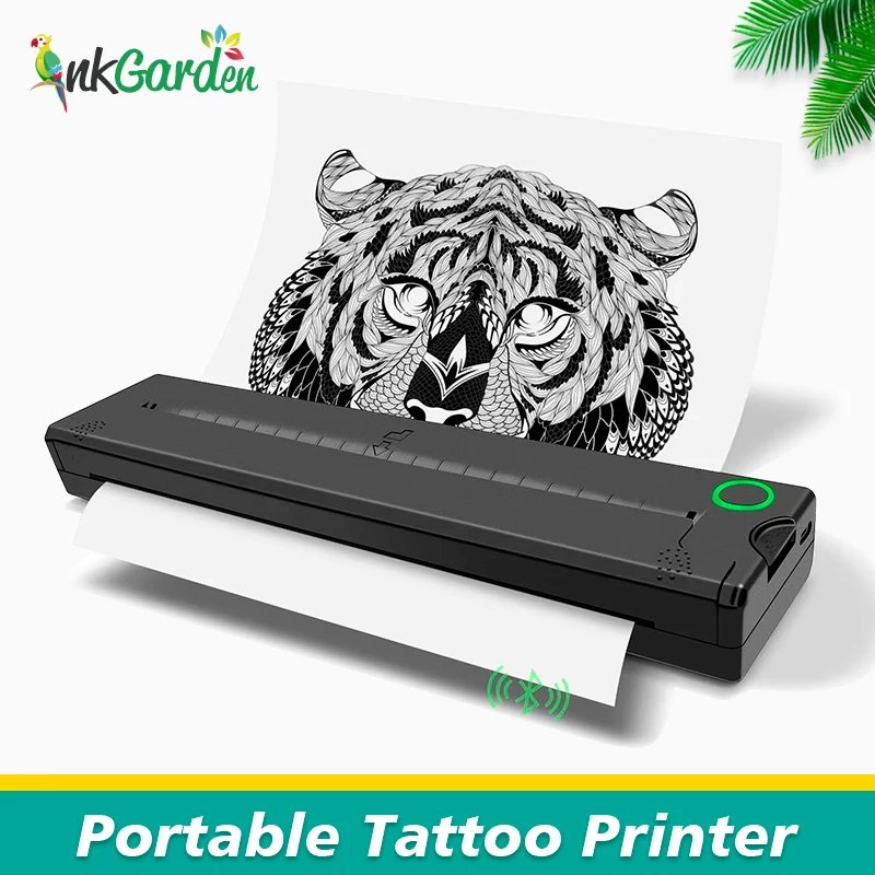 

A4 PDF Portable Printer Tattoo thermal Transfer Stencil sensitive inkless Bluetooth wireless document Machine Office Word