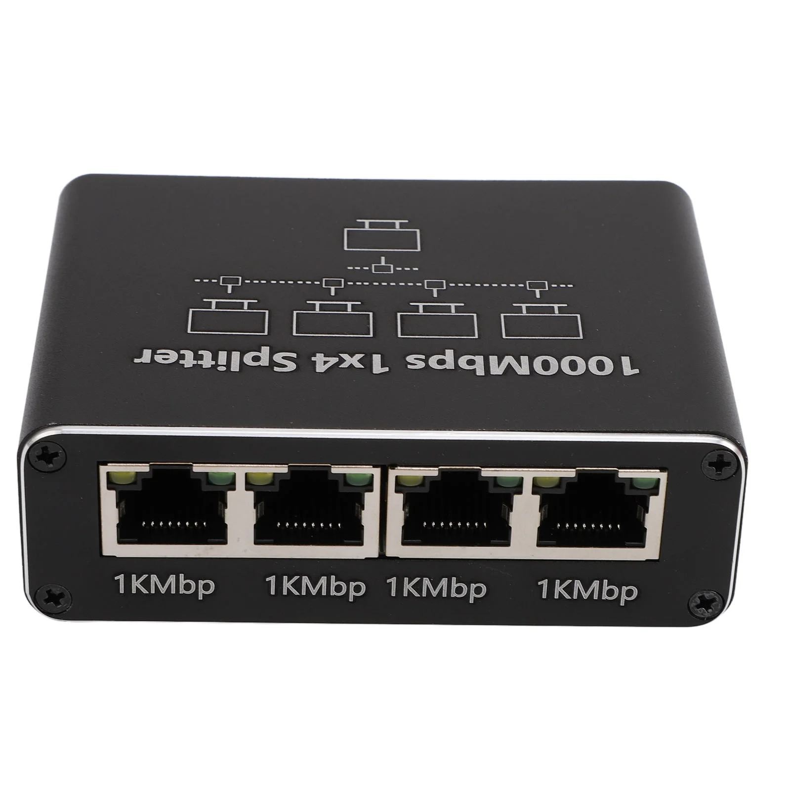Ethernet Splitter 1 to 4 1000Mbps High Speed Internet Splitter LAN Splitter Ethernet Switch Network Splitter