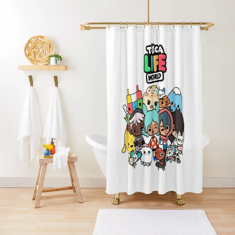 

toca boca world Shower Curtain Bathroom And Shower Products Anime Shower For Bathrooms Bathroom And Curtain