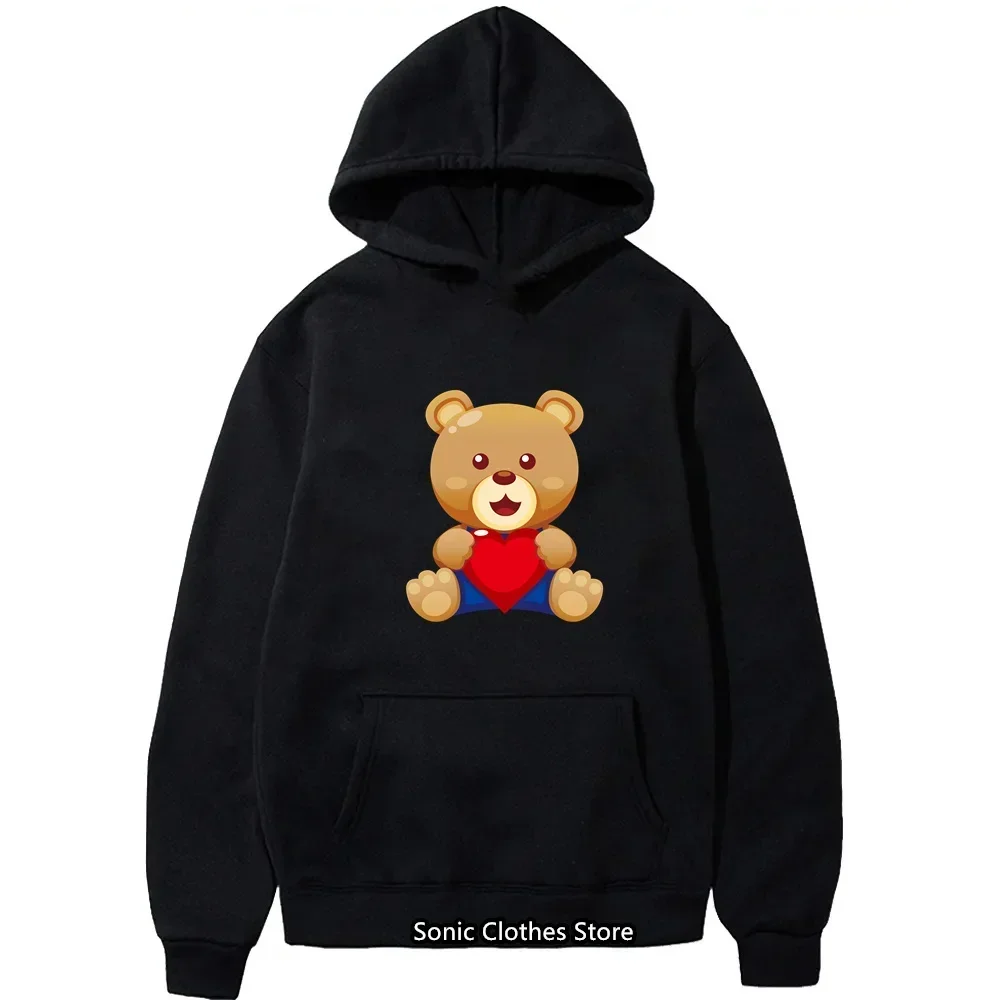 Love Bear Hoodie Men Tracksuit Autumn Boys Girls Hoodie Sweatshirts Women Clothing Long Sleeve Hoodies Street Hooded