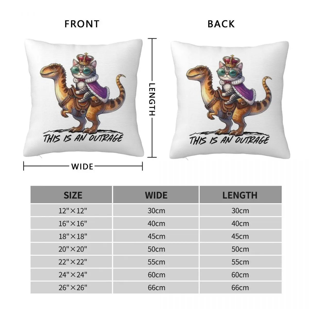 Dungeon Crawler Carl This Is An Outrage Square Pillowcase Polyester Linen Velvet Creative Zip Throw Pillow Sofa Cushion Cover