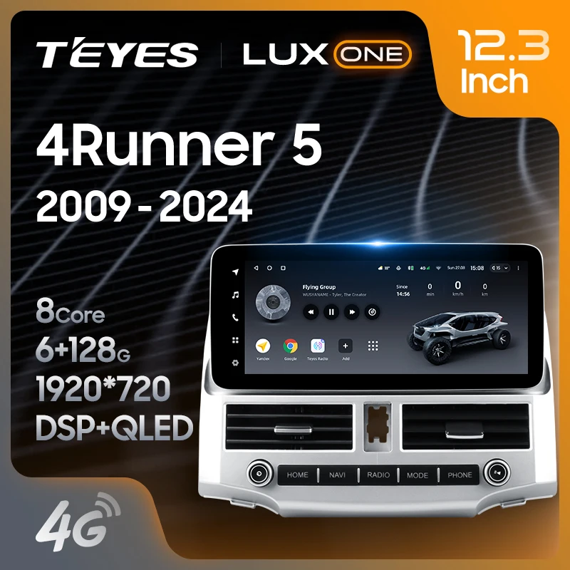 TEYES LUX ONE For Toyota 4Runner 5 N280 2009 - 2024 Car Radio Multimedia Video Player Navigation GPS Android No 2din 2 din DVD