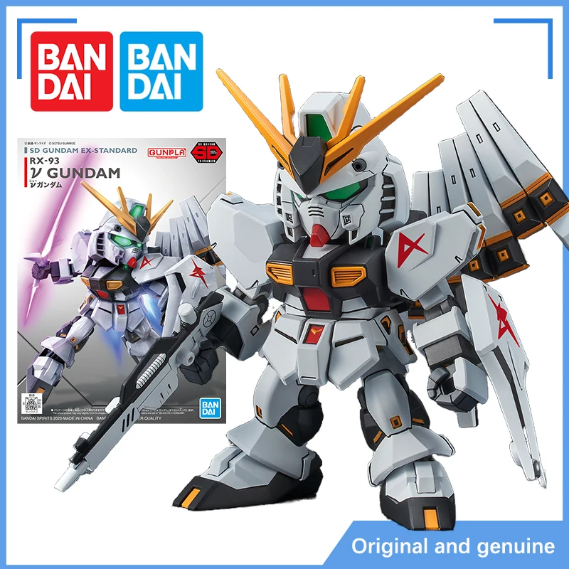 Spot BANDAI SD Gundam EX Standard RX-93 EW Gunpla Model Kit Assembly Strike Freedom Unicorn Wing GUNDAM Action Figures  Original