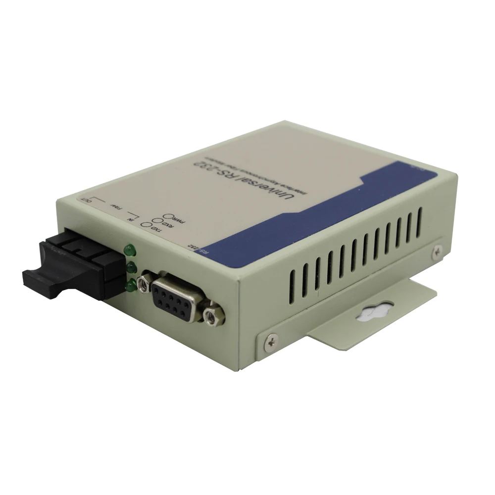 RS232 to Fiber Optical Media Converter Serial to Fiber Extender Dual Fiber SM 1310nm SC RS232 Extender