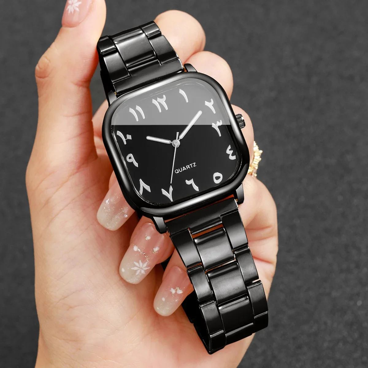 Fashion Square Black Strap Women's Watches Ladies Clock Quartz Watch Relogio Feminino GiftWithout Box