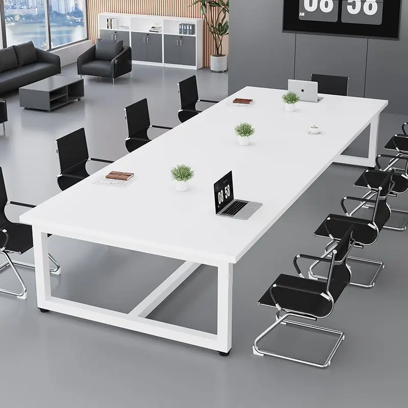 

Modern Conference Table Long Rectangular Office Meeting Table Simple Large Training Workbench Negotiation Desk