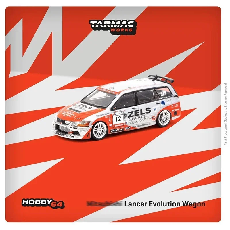 

Tarmac Works1:64 Lancer Evolution IX Wagon Super Taikyu Series Diecast Car Model Toys