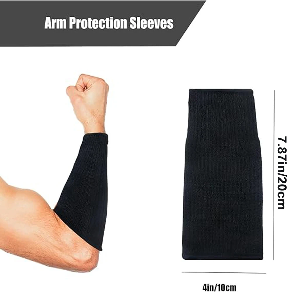 Level 5 Protection Arm Protection Sleeves Cut Burn Resistant Anti-Abrasion Forearm Cover Protector for Safety Gear
