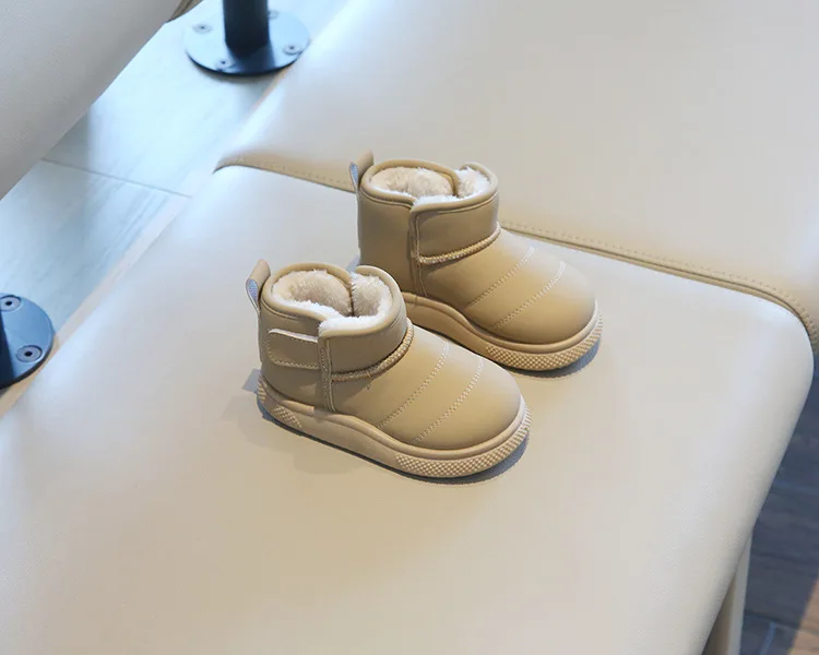 Herbst Winter Baby Jungen Mädchen Schnee Stiefel Kinder Outdoor Plüsch Schuhe Anti-Rutschig Infant Casual Schuhe Wasserdichte Kinder Stiefel – Detail 15