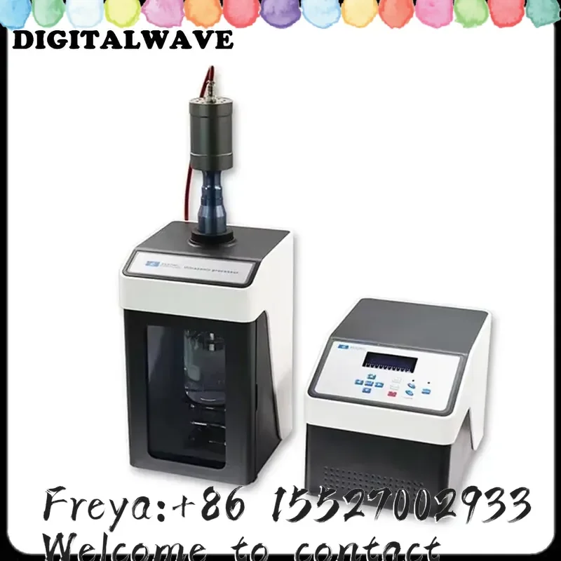 300W 8mm Probe Ultrasonic Homogenizer Sonicator Processor Cell Disruptor Mixer 5-200 ml
