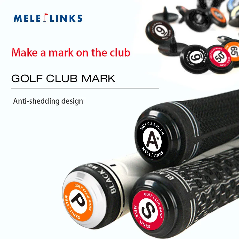 Golf Club Mark ABS Material, Not Easy to Fall Off, Suitable for All Club Grips, Easy to Identify, 20Pcs