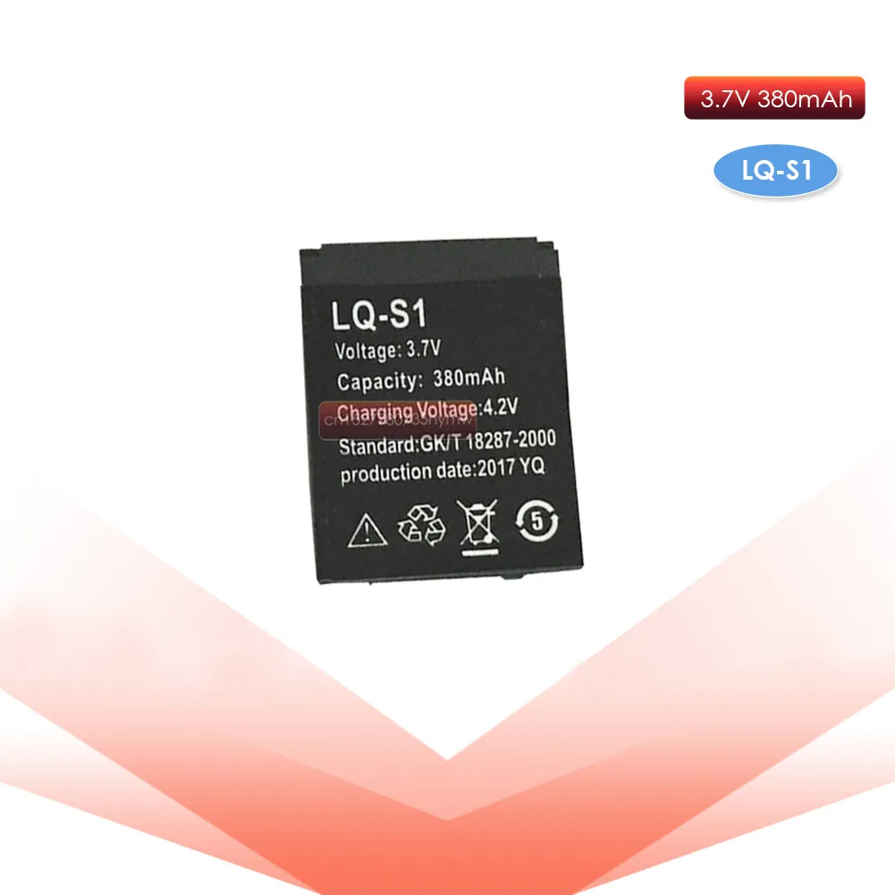 1Pcs LQ-S1 3.7V 380mAh Rechargeable Li-ion Polymer Battery For Smart Watch AB-S1 DJ-09 DZ09 GJD HKS-S1 FYM-M9 SCX-M9