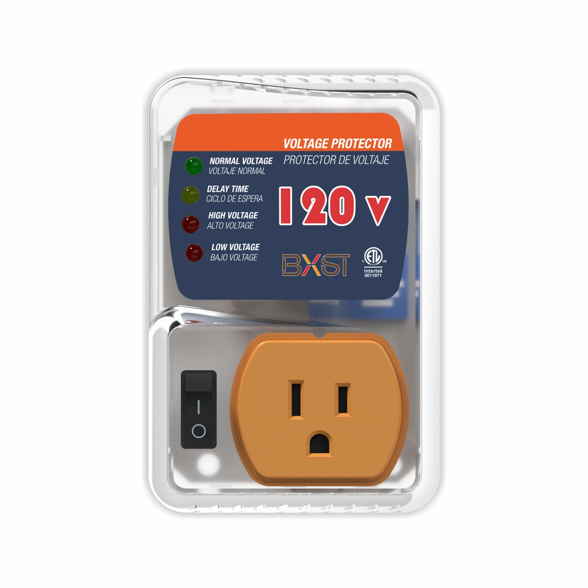 [ETL Listed] BXST Single Outlet Surge Protector for Refrigerators Voltage Protector for Home Appliance Delay Protection Electronic Surge Protector for Fridge TV Air Conditioners 120V 15A 1800Watts