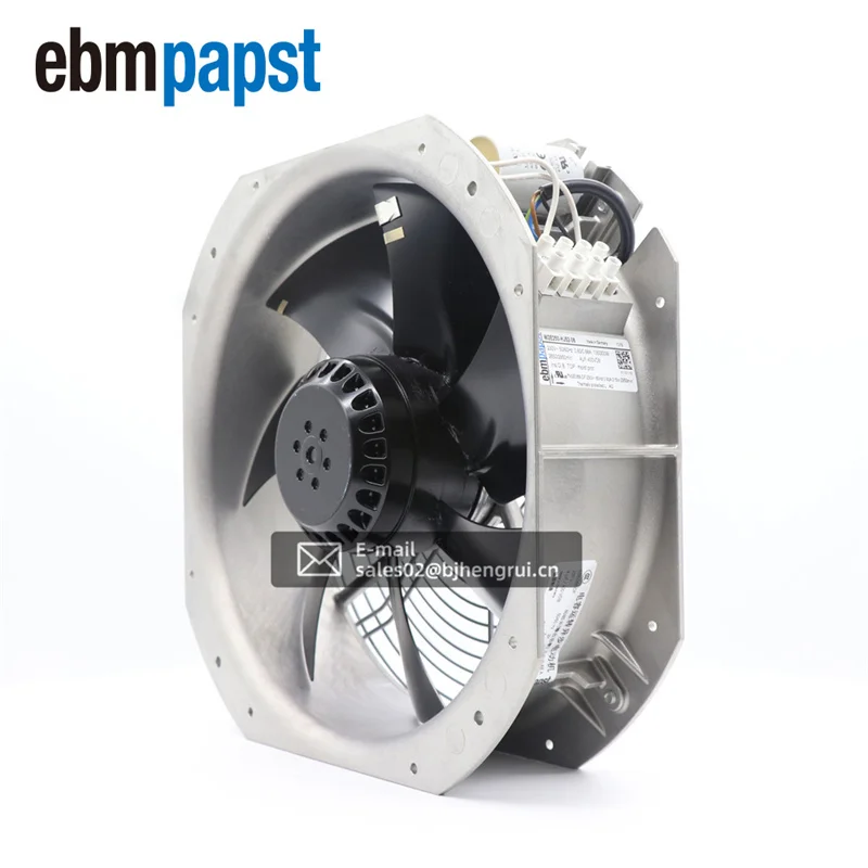 ebmpapst W2E250-HJ52-06 28080 280X280X80mm 230V AC Full Metal High Temperature  Cabinet Axial Cooling Fan Wind Power
