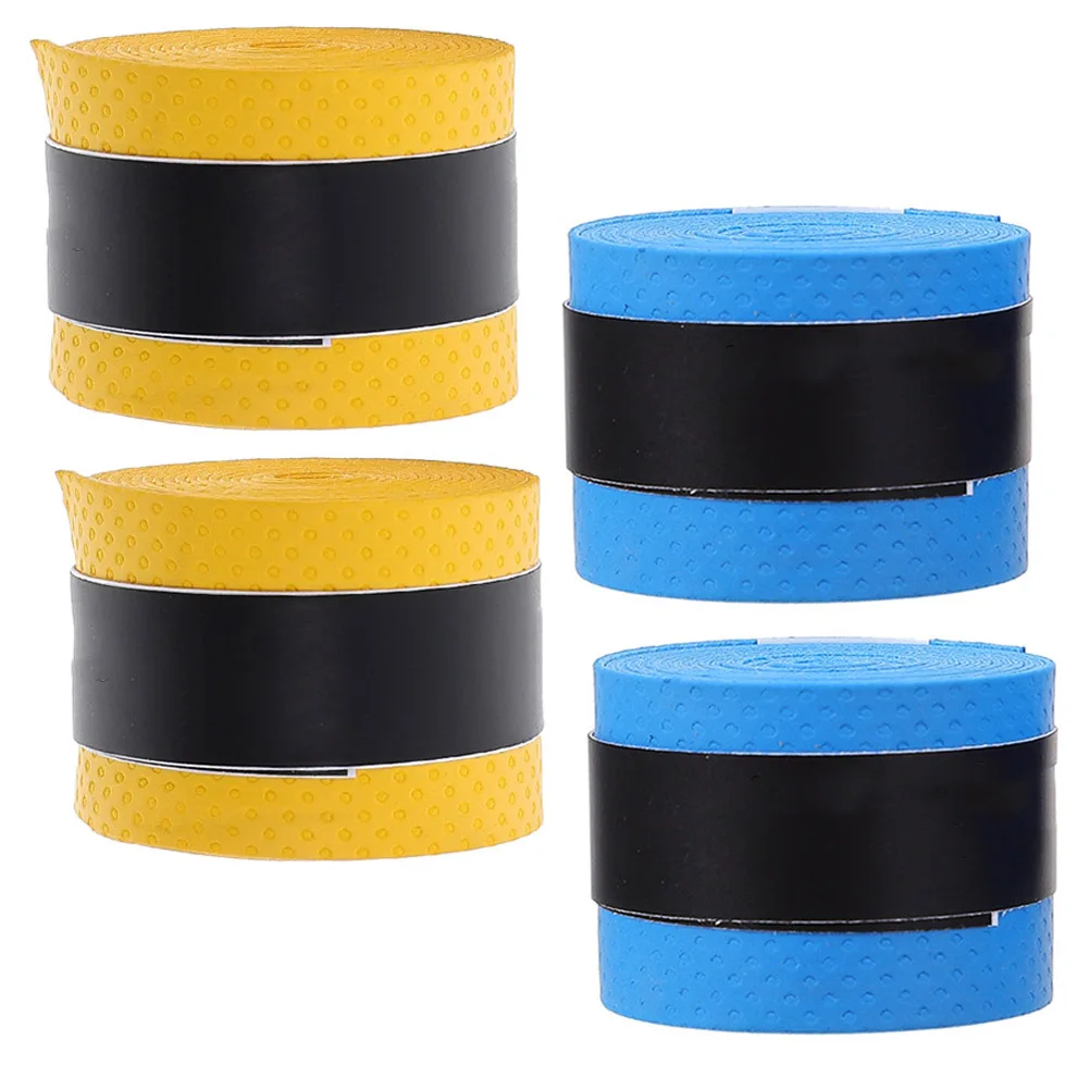 

4 Pcs Drumstick Anti-slip Belt Tape Dampeners Wrap Shake-proof Sweat Durable Assistant Badminton Racket