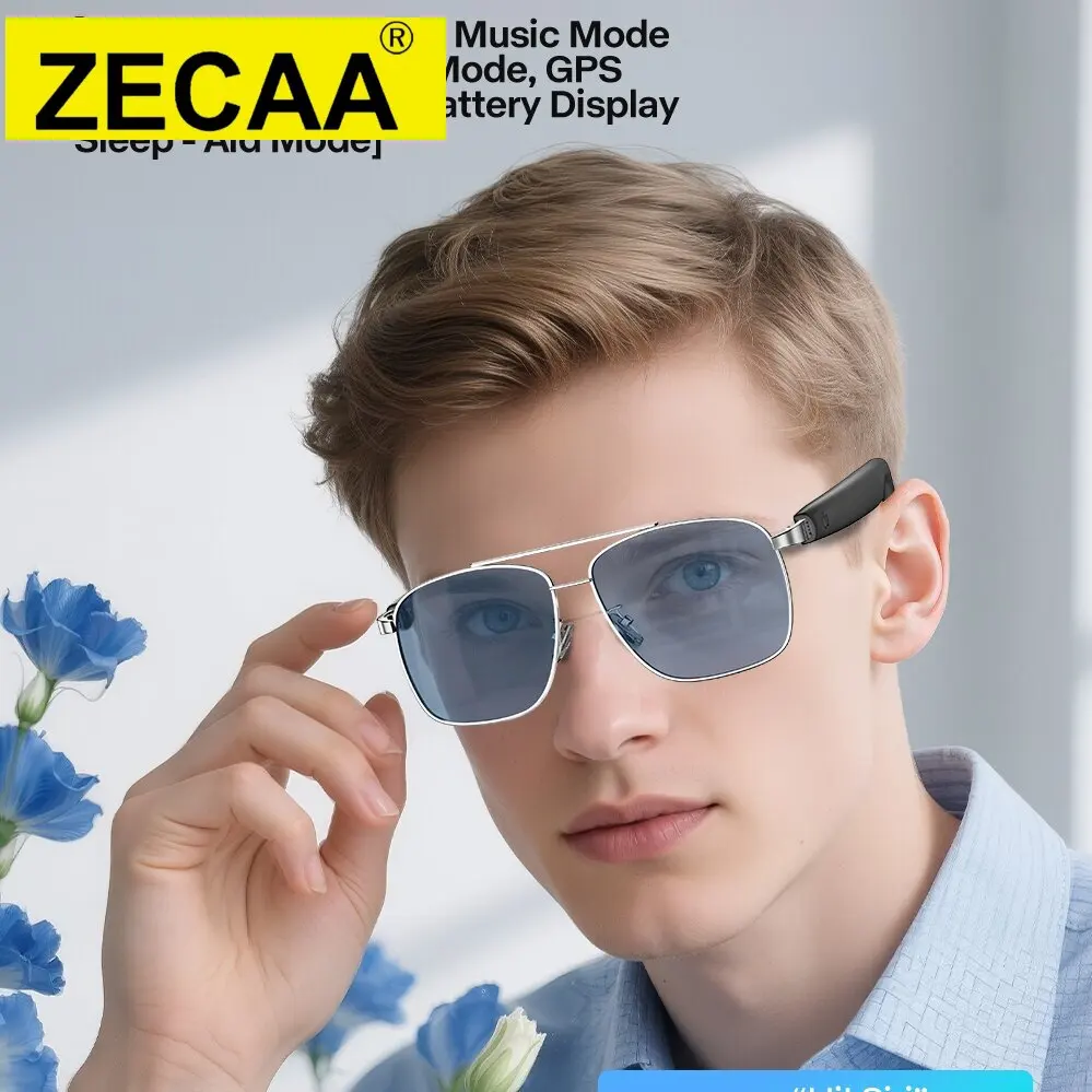 

ZECAA New Smart Touch Wireless Bluetooth Intelligent Audio Headset Glasses Bluetooth Smart Touch Wearable Headset Audio Glasses