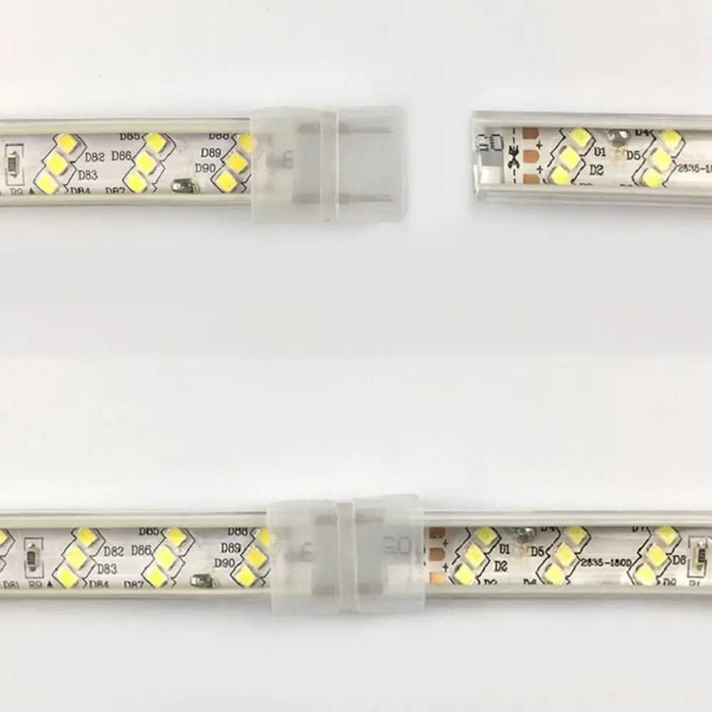 Neon Strip Corner Connector I Shape Middle Connectors 2 Pin 3Pin For 2835 SMD Single Color/RGB LED Strip Lights