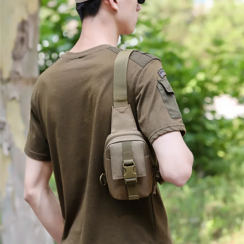 Saco de peito tático militar pacote edc saco de esportes bolsa ombro crossbody pacote assalto bolsa para caminhadas ciclismo campinga