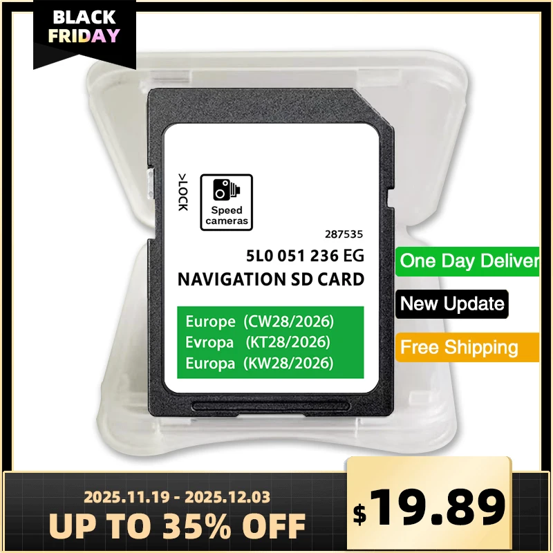 

32GB Amundsen MIB2 Navi SD Card Europe 5L0051236EG 2026 Discover Latest for Skoda Octavia Superb Fabia Rapid Yeti Vehicle