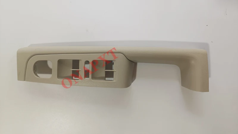 For Skoda Superb 2008-2013 Beige Front Inner Door Handle 2 PCS Armrest Frame Switch Control Panel Trim 4 PCS