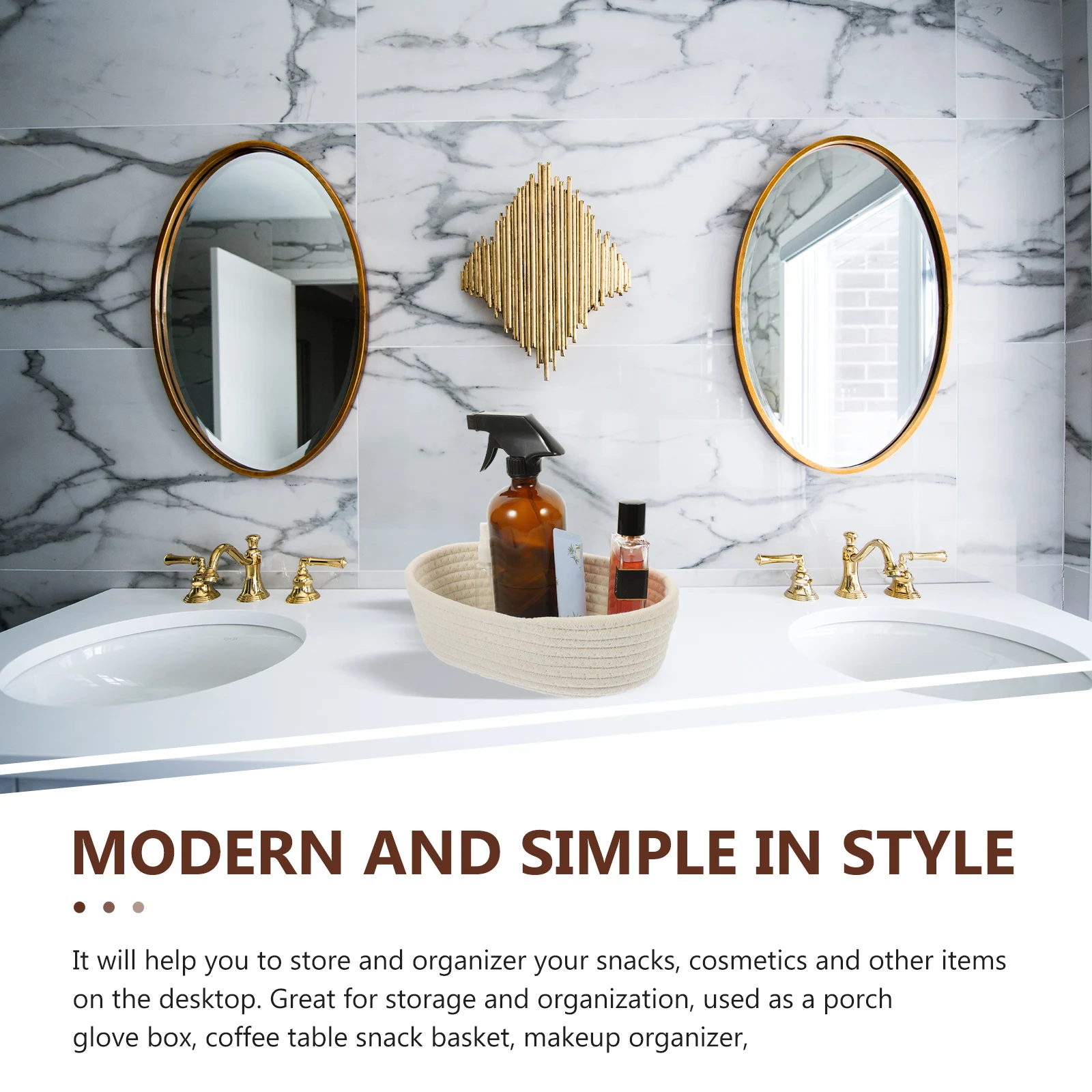 

Cotton Rope Baskets Small Storage Shelves Decorative Lovely ganization Key Makeup Baby Clothes Toy Container