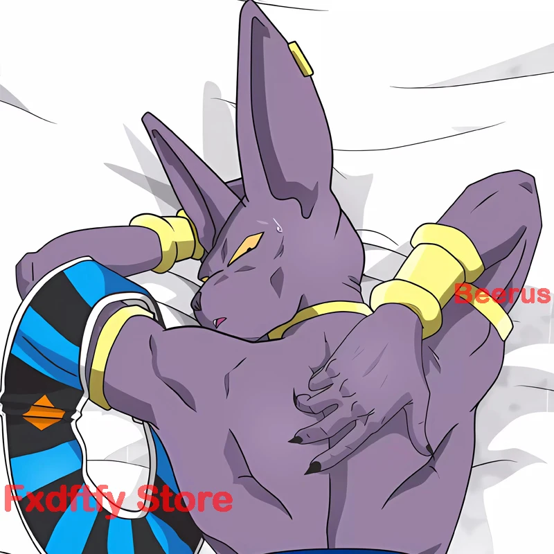 Dakimakura anime Beerus body pillow Customizable life-size double-sided printed pillowcase Cushion bed pillow case